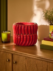 Lia Gold x Next Red/Green Chilli Planter - Image 2 of 6