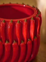 Lia Gold x Next Red/Green Chilli Planter - Image 4 of 6