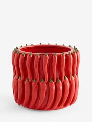 Lia Gold x Next Red/Green Chilli Planter - Image 5 of 6