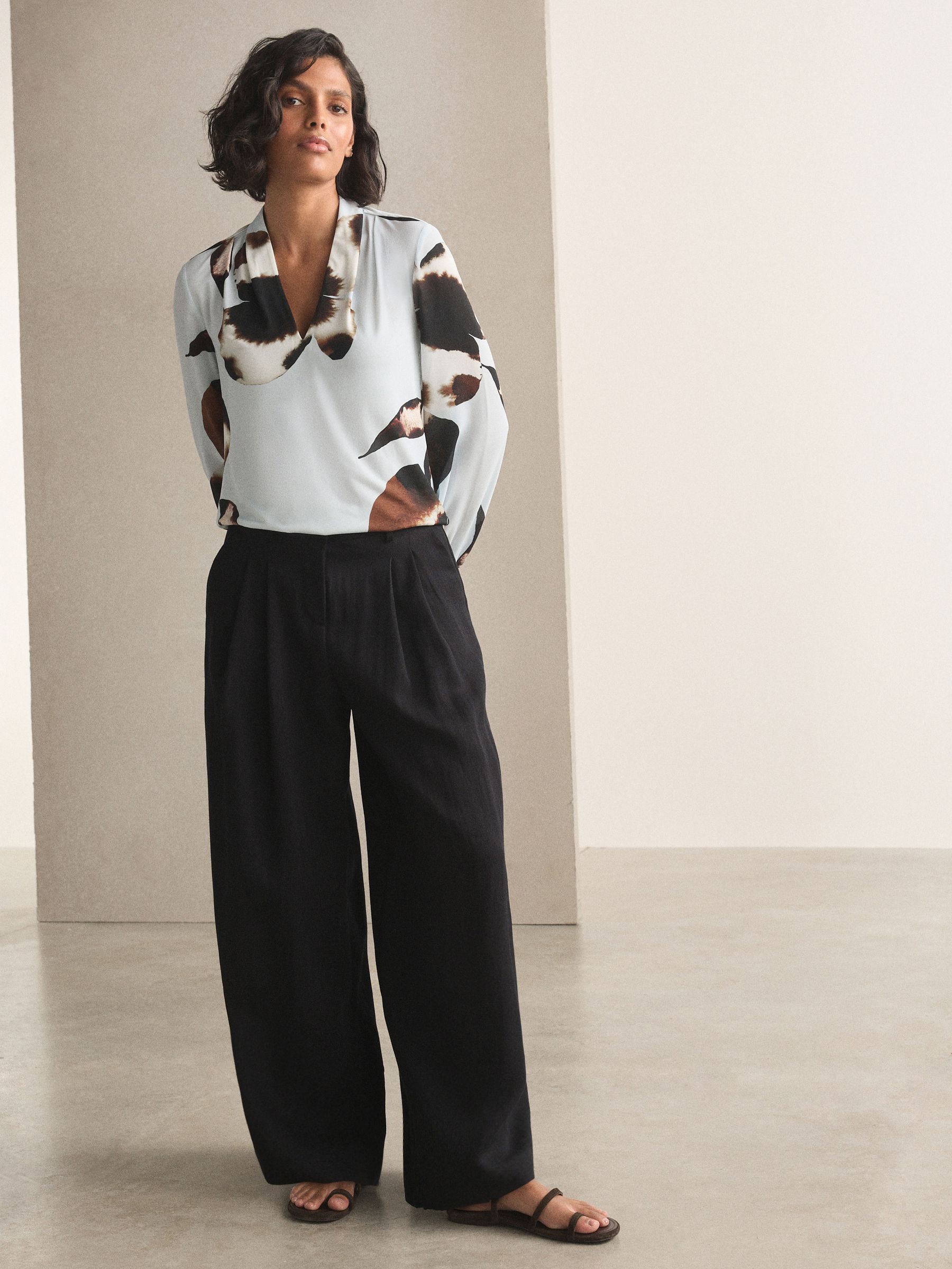 Buy Blue Floral Print Blouse from Next South Africa