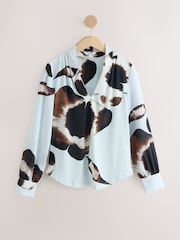 Blue Floral Print Blouse - Image 5 of 7