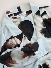 Blue Floral Print Blouse - Image 6 of 7