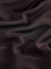 Wine Long Sleeved Drape Bubblehem Top - Image 7 of 8