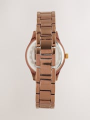 Chocolate Brown Sparkle Boyfriend Watch - Image 2 of 3