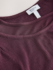 Mauve Purple N.Premium Wool Blend Long Sleeved Top - Image 8 of 8