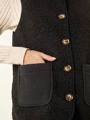 Roman Black Fleece Pocket Gilet - Image 6 of 6