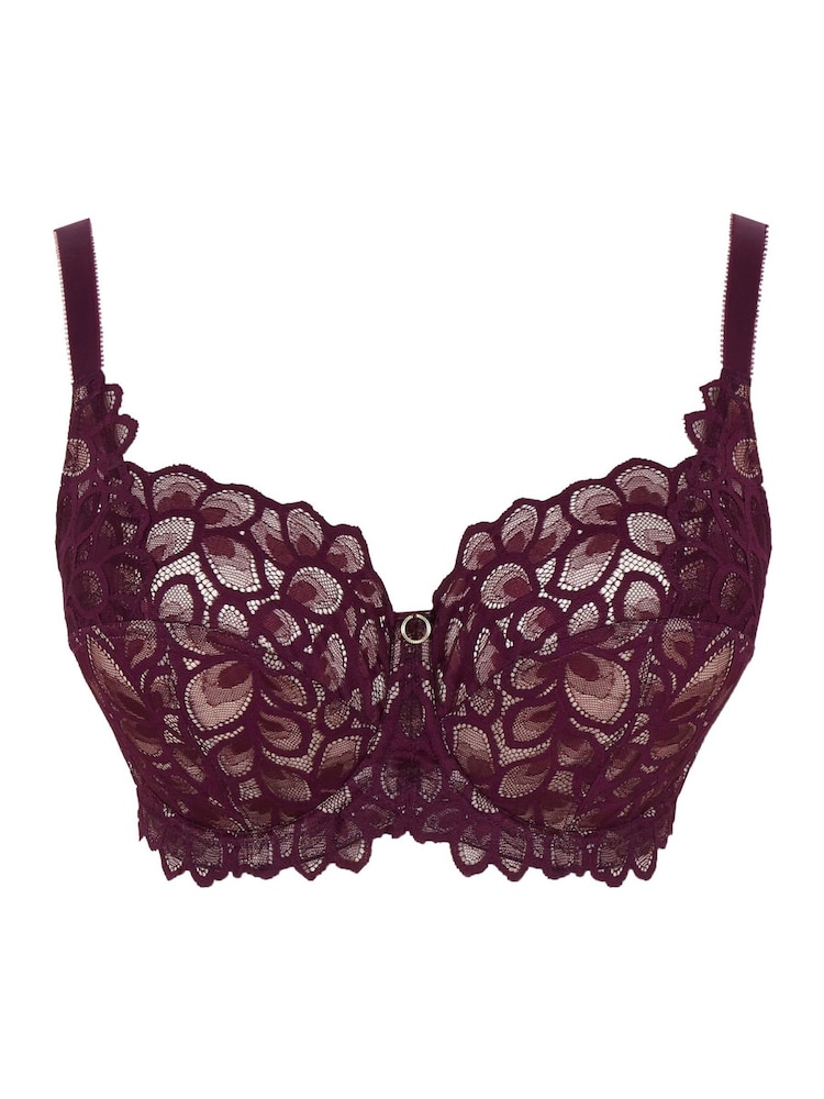 Panache Purple Full Cup Allure Breathable Wired Moulded Bra - Image 5 of 5 Panache Purple Full Cup Allure Breathable Wired Moulded Bra - Image 5 of 5