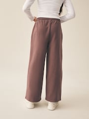 Chocolate Brown Wide Leg Joggers (3-16yrs) - Image 5 of 13