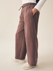 Chocolate Brown Wide Leg Joggers (3-16yrs) - Image 8 of 13