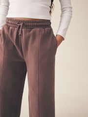 Chocolate Brown Wide Leg Joggers (3-16yrs) - Image 9 of 13