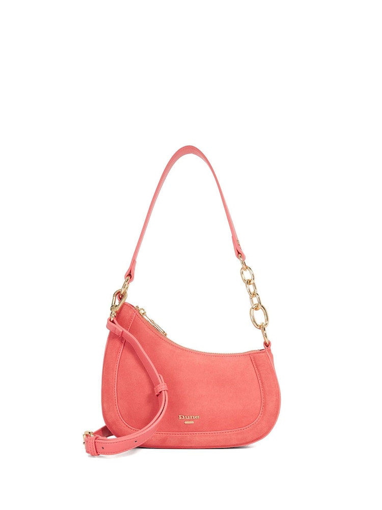Dune London Pink Direction Small Smart Scoop Shoulder Bag - Image 1 of 4