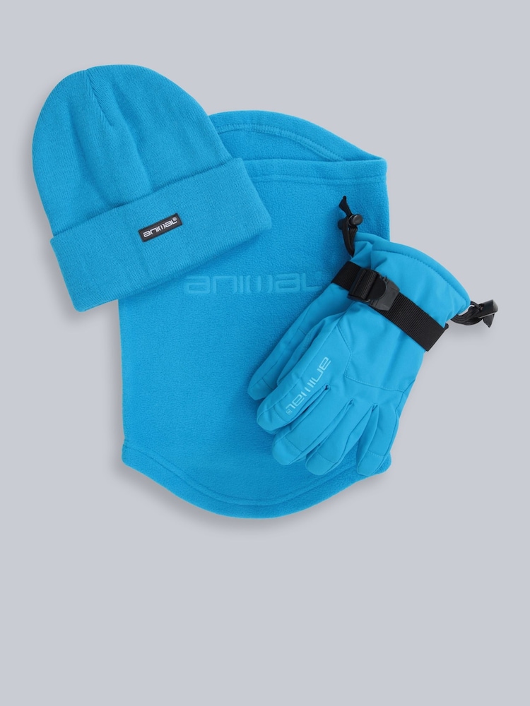 Blå - Animal Polar vanntette skihansker og tilbehørssett for barn - Bilde 1 av 6