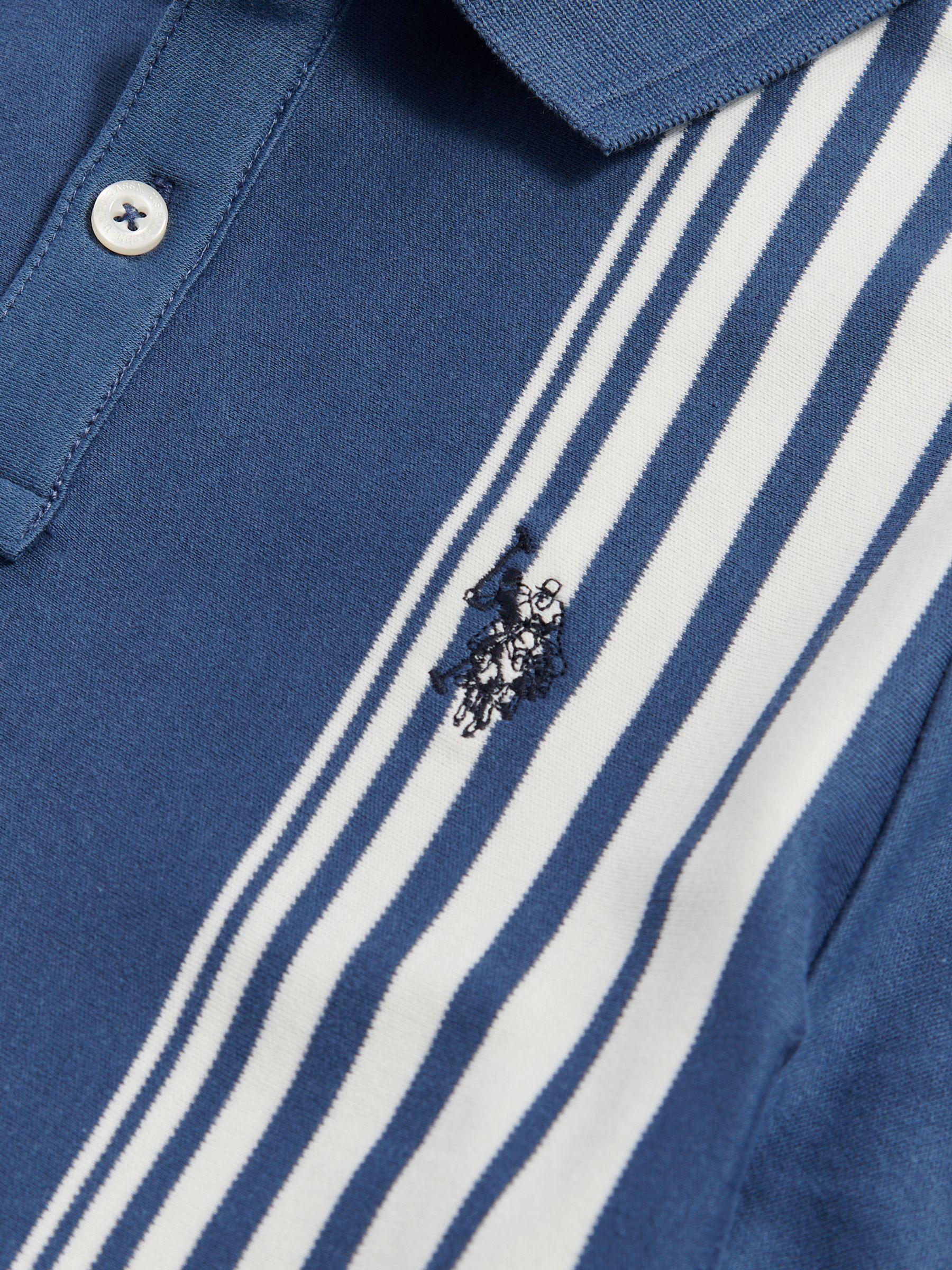 Comprar Azul - Camisa polo listrada vertical da U.S. Polo Assn