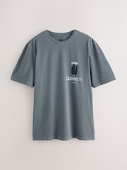 Сұр - Guinnessтің лицензиясы бар жеңіл футболка - 9суретінің 6 суреті