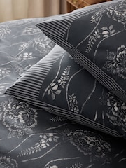 Blue Ditsy Floral Reversible Duvet Cover and Pillowcase Set - Image 4 of 6