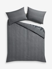 Blue Ditsy Floral Reversible Duvet Cover and Pillowcase Set - Image 6 of 6
