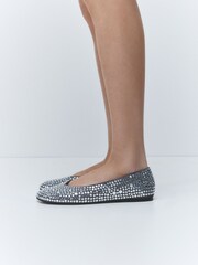 Silver Forever Comfort® Swung Toe Ballet Flats - Image 6 of 11