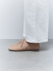 Nude Forever Comfort® Leather Lace Up Jazz Shoes - Image 2 of 5