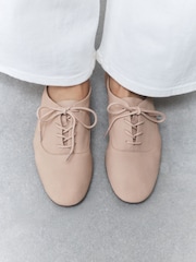 Nude Forever Comfort® Leather Lace Up Jazz Shoes - Image 4 of 5