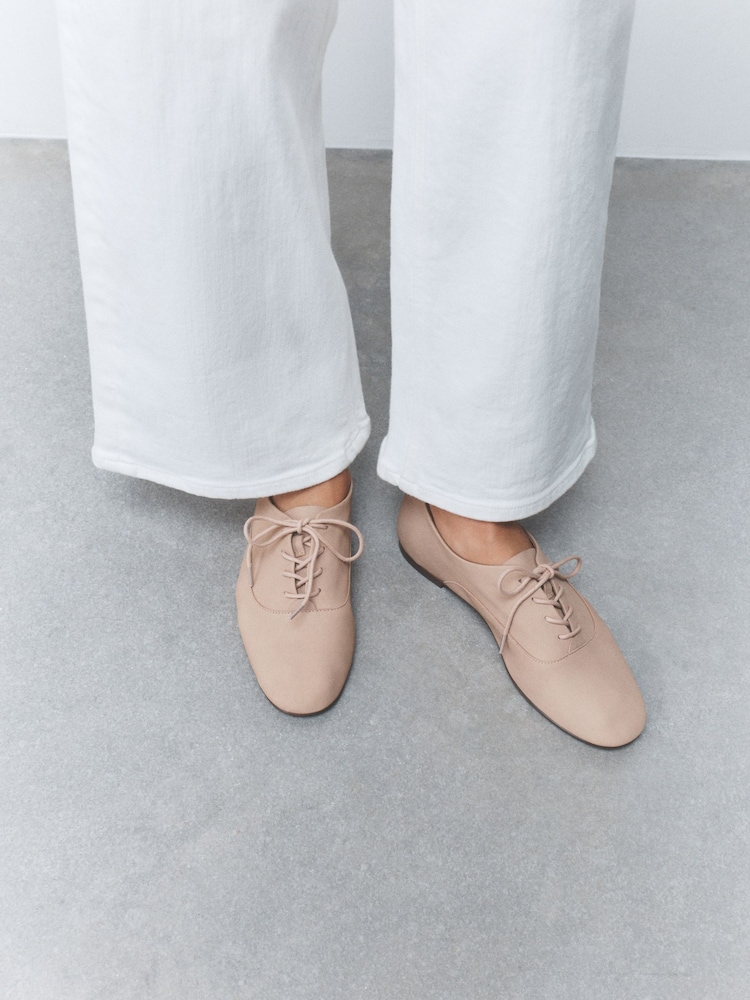 Nude Forever Comfort® Leather Lace Up Jazz Shoes - Image 5 of 5