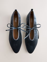 Grey Forever Comfort® Velvet Tie Mary Janes - Image 1 of 10