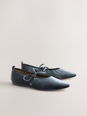 Grey Forever Comfort® Velvet Tie Mary Janes - Image 5 of 10