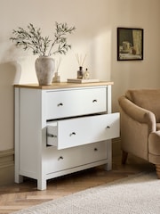 Chalk Malvern 3 Drawer Chest of Drawers - Image 3 of 9