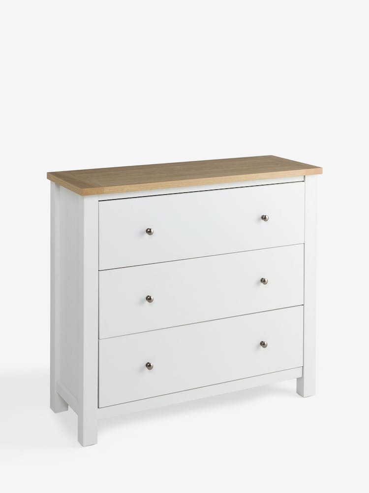 Chalk Malvern 3 Drawer Chest of Drawers - Image 9 of 9 Chalk Malvern 3 Drawer Chest of Drawers - Image 9 of 9
