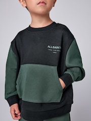 smALLSAINTS Black/Green Underground Oversized Younger Sweatshirt and Joggers Set - Image 3 of 11