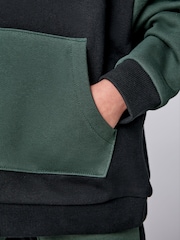 smALLSAINTS Black/Green Underground Oversized Younger Sweatshirt and Joggers Set - Image 4 of 11