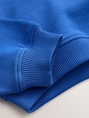 Cobalt Blue Quarter Zip Sweatshirt (3-16yrs) - Image 10 of 10