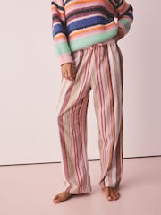 Pink Check/Stripe - Flannel Pyjama Bottoms 2 Pack - Obraz 3 z 10