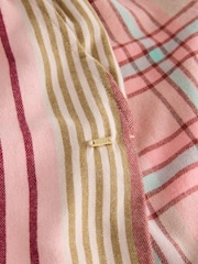 Pink Check/Stripe - Flannel Pyjama Bottoms 2 Pack - Obraz 9 z 10
