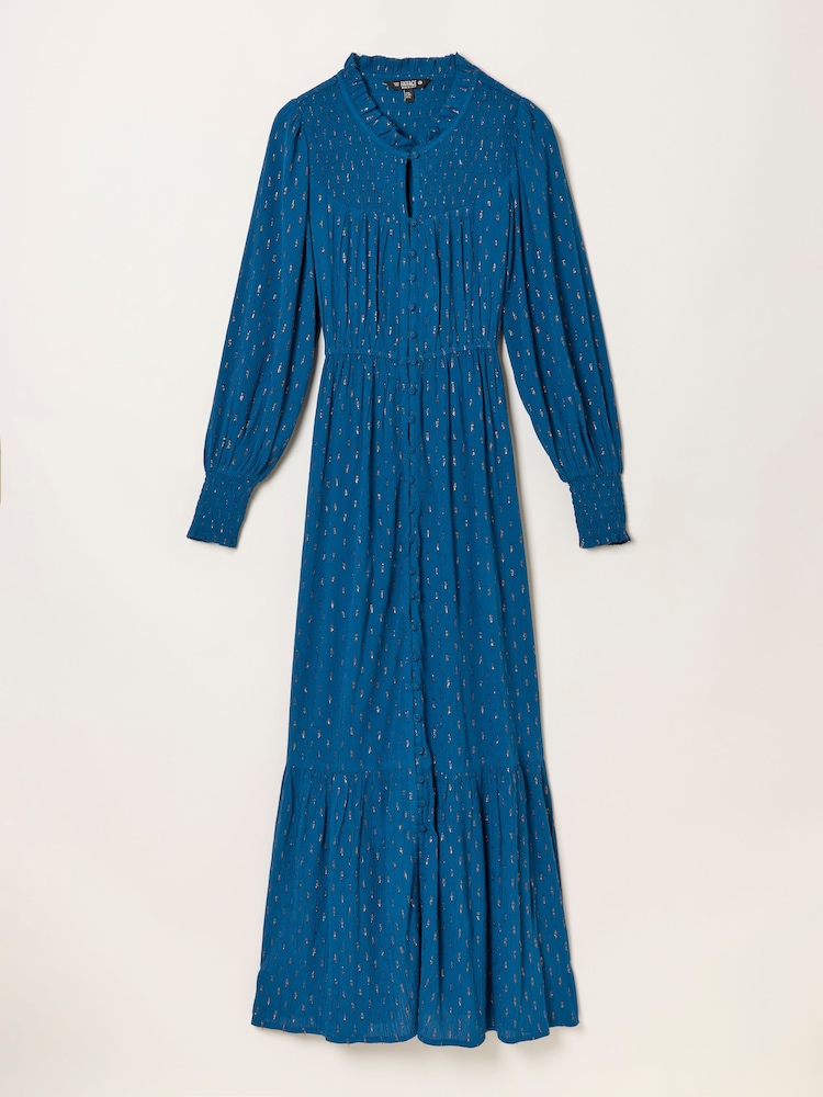 FatFace Isabella Teal Blue Maxi Dress - Image 6 of 6 FatFace Isabella Teal Blue Maxi Dress - Image 6 of 6