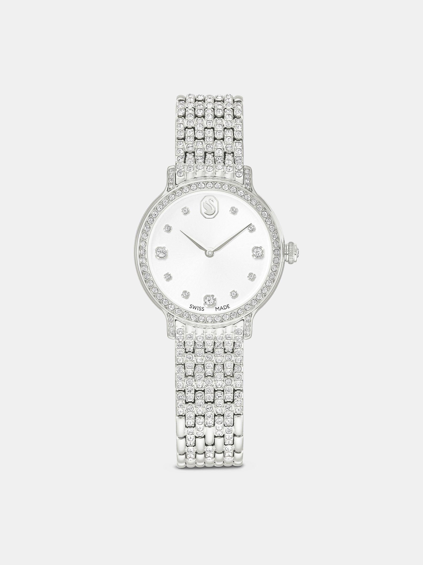 Swarovski Imber Watch Swiss Made Metal Bracelet Silver Tone Stainless Steel - Image 3
