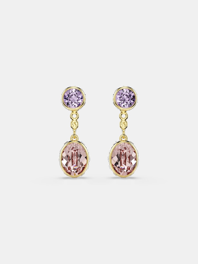 Swarovski White Multicoloured Plated Earrings - Image 2 of 5