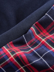 Navy/Red Hoodie with Woven Pyjama Bottoms Set - Image 12 of 13