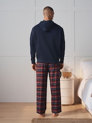 Navy/Red Hoodie with Woven Pyjama Bottoms Set - Image 5 of 8