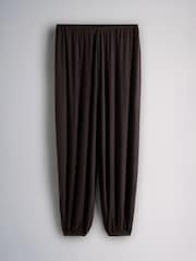 The Set 2 Pack Balloon Trousers Chocolate Brown/Black - Image 11 of 13