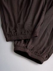 The Set 2 Pack Balloon Trousers Chocolate Brown/Black - Image 13 of 13