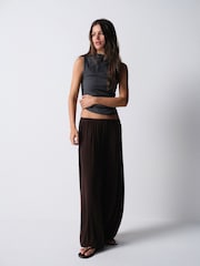 The Set 2 Pack Balloon Trousers Chocolate Brown/Black - Image 4 of 13