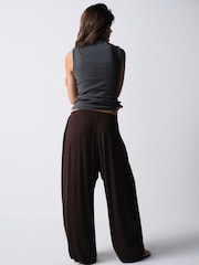 The Set 2 Pack Balloon Trousers Chocolate Brown/Black - Image 8 of 13
