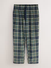 Green Cosy Check Long Sleeve Jersey Pyjamas Set - Image 9 of 11