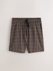 Blue/Green/Rust Brown - Rutig pyjamas Set med Kort ärm i jersey-modell 3 Pack - Bild 12 av 17