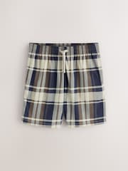 Blue/Green/Rust Brown - Rutig pyjamas Set med Kort ärm i jersey-modell 3 Pack - Bild 14 av 17