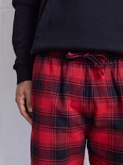 Black/Red Hoodie with Woven Pyjama Bottoms Set - Image 7 of 8