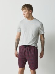 Red/Grey Check Short Sleeve Jersey Pyjamas Set - Image 2 of 6
