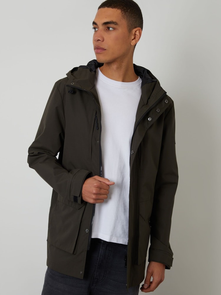 Threadbare Showerproof Hooded Coat - Kuva 1 / 5