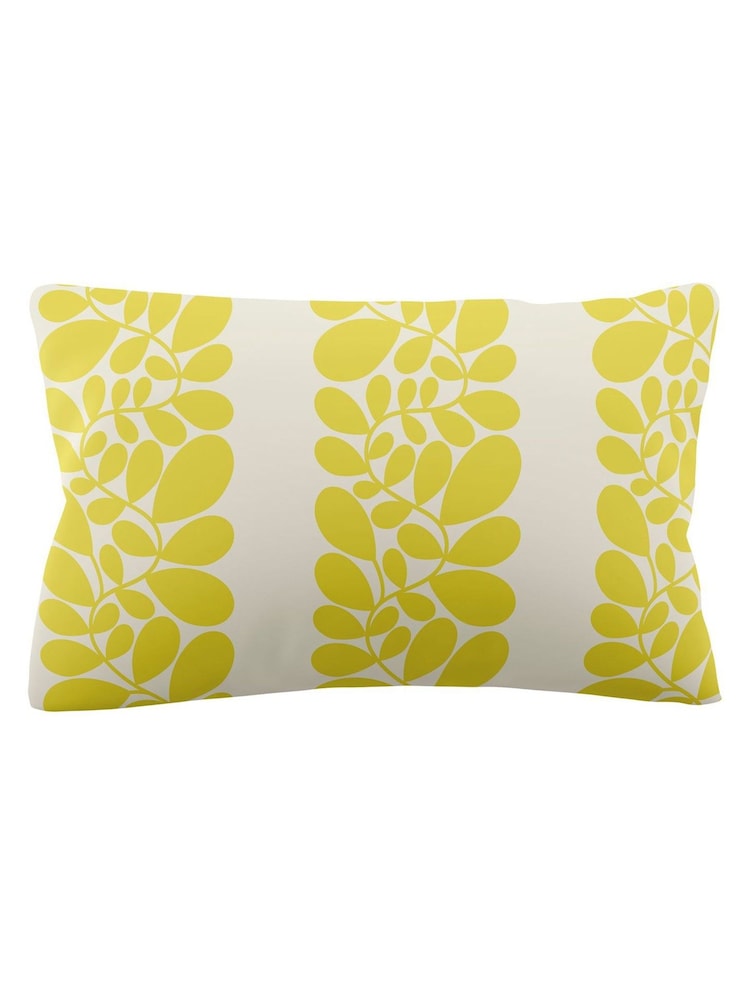 Orla Kiely Set of 2 Yellow Sycamore Stripe 200 Thread Count Pillowcases - Image 4 of 4