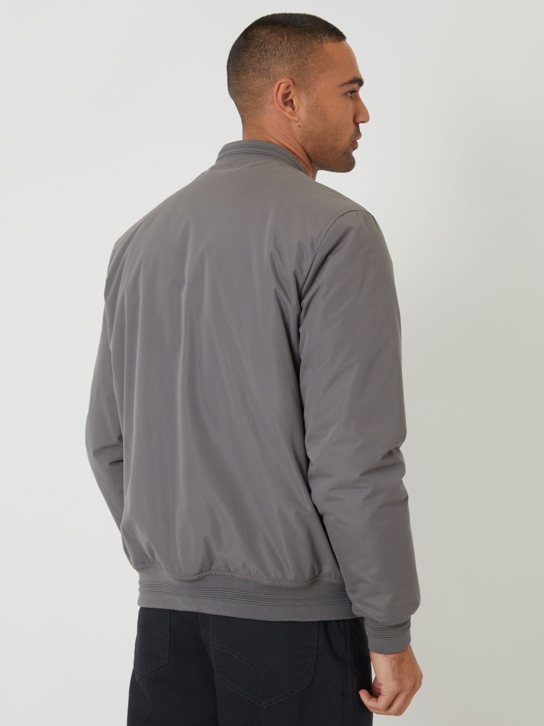 Comprar Cinza - Jaqueta bomber acolchoada Threadbare from Next Brazil